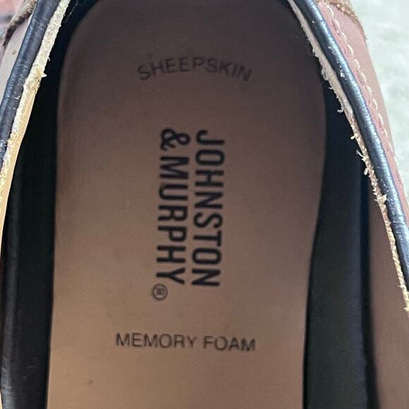 Johnston & Murphy Men’s Shoes Tan Holden Wingtip Size 9M 20-8370 - Picture 4 of 5